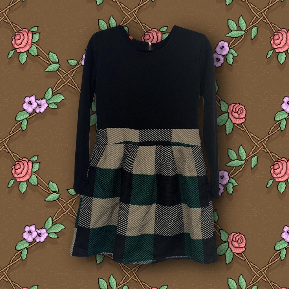 Regal Plaid Dress